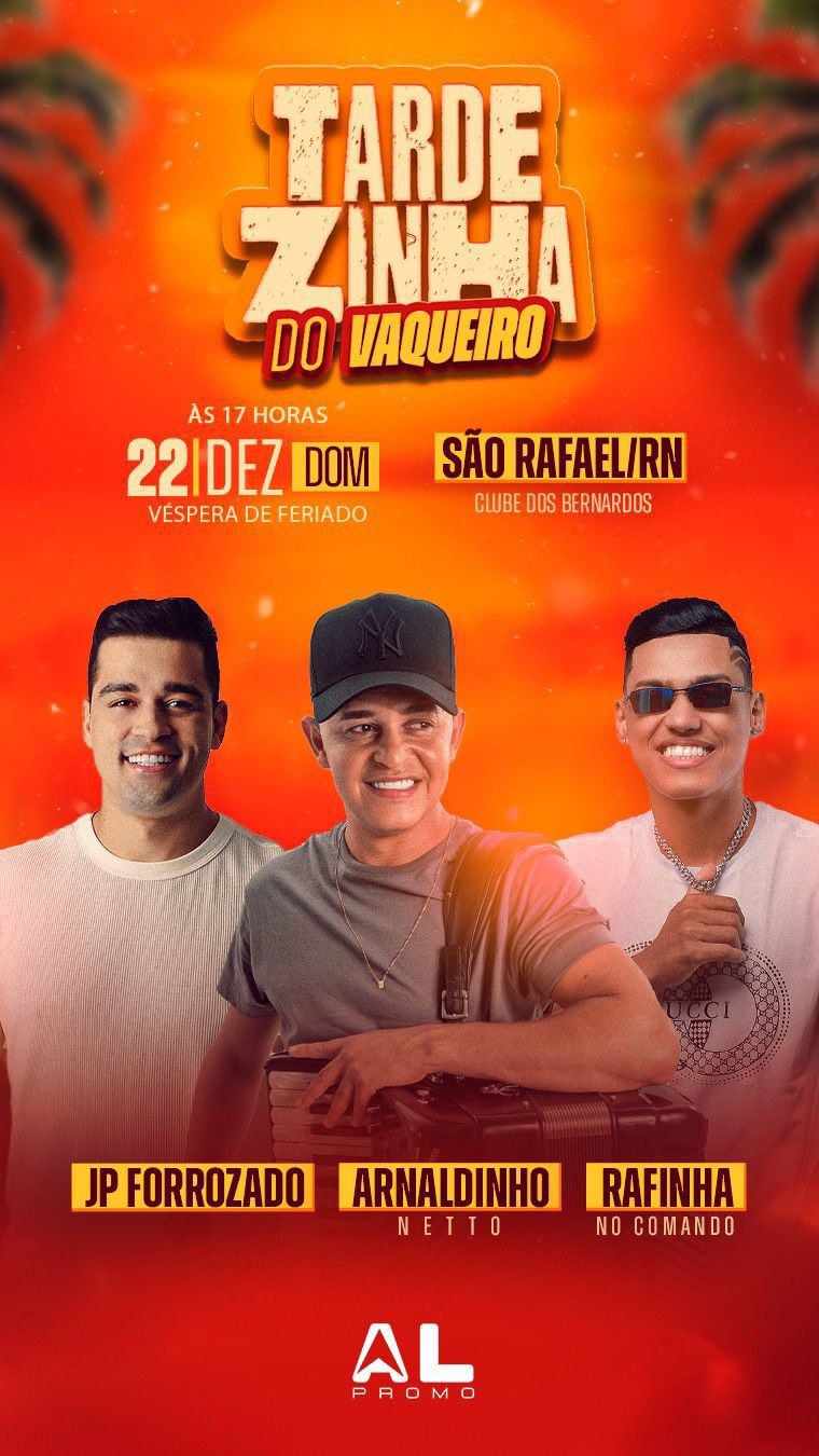 Arnaldinho Netto, JP Forrozado e Rafinha no Comando - Tardezinha do Vaqueiro
