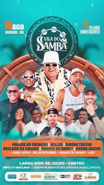 Pagode do Segredo, Miller, Samba Trator, Noelson do Cavaco, Pagode do Nanny e Bruna Auzier - Vila do Samba