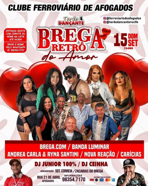 Brega.com, Banda Luminar, Andra Carla & Ryna Santini, Nova Reação e Carícias - Brega Retrô do Amor