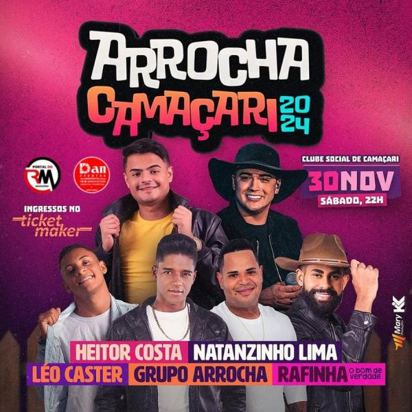 Heitor Costa, Natanzinho Lima, Léo Caster, Grupo Arrocha e Rafinha O Bom de Verdade - Arrocha Camaçari 2024