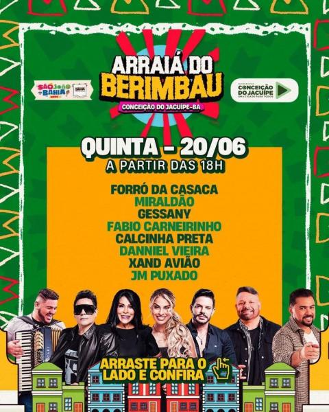 Forró da Casaca, Miraldão, Gessany, Fábio Carneirinho, Calcinha Preta, Danniel Vieira, Xand Avião e JM Puxado - Arraiá do Berimbau