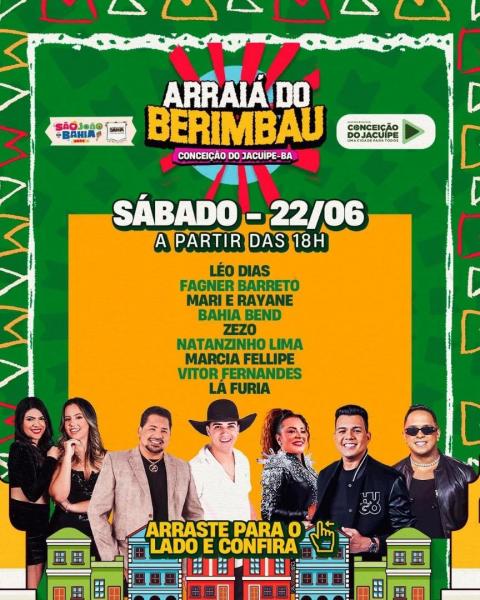 Lá Furia, Vitor Fernandes, Natanzinho Lima, Zezo, Bahia Bend, Mari & Rayane, Fagner Barreto e Léo Dias - Arraiá do Berimbau