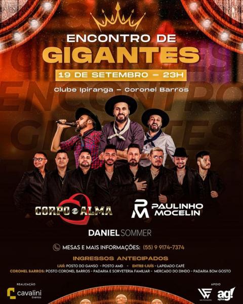 Corpo & Alma, Paulinho Mocelin e Daniel Sommer - Encontro de Gigantes