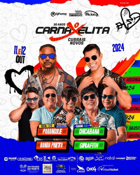 Programação do Carnaxelita 2024