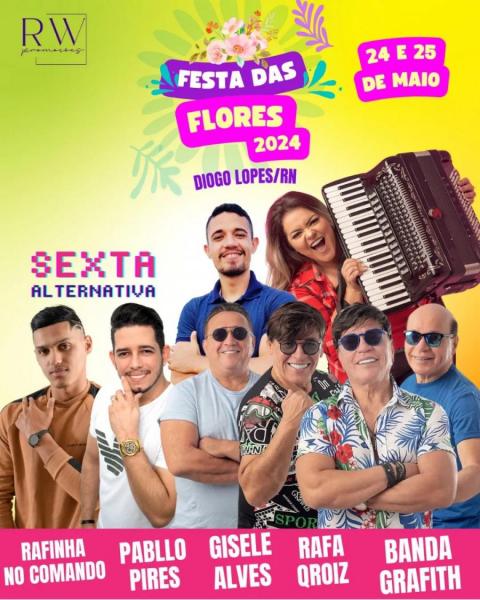 Banda Grafith, Gisele Alves e Rafa Queiroz - Festa das Flores