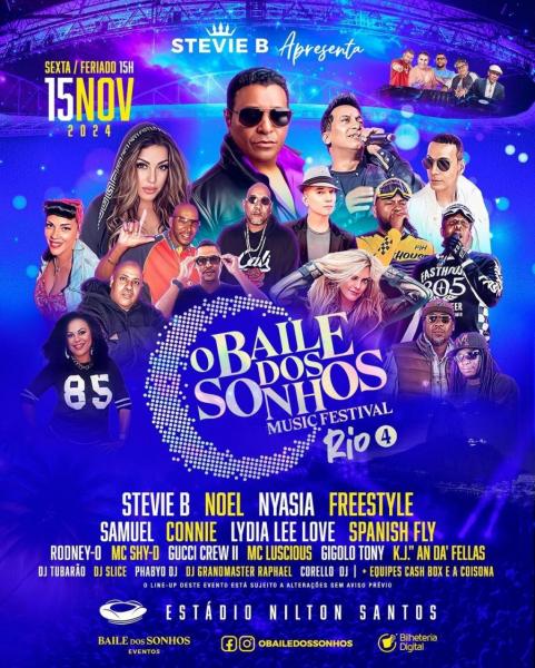 Stevie B, Noel, Nyasia, Freestyle, Samuel, Connie, Lydia Lee Love e Spanish Fly - O Baile dos Sonhos