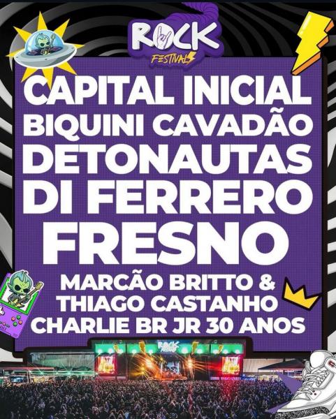 Capital Inicial, Biquini, Detonautas, Fresno, Di Ferrero e Marcão Britto, Thiago Castanho - Charlie Br Jr 30 anos - Rock Festival