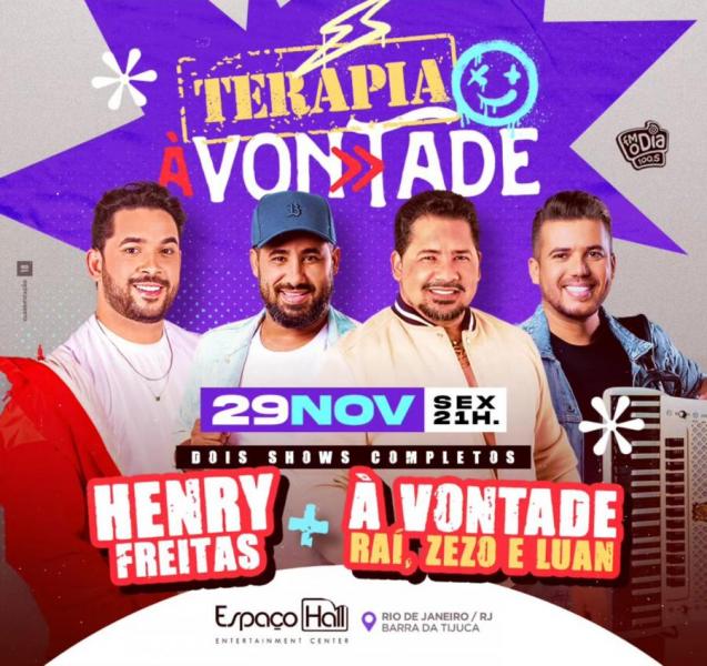 Henry Freitas e À Vontade (Raí, Zezo e Luan) - Terapia à Vontade