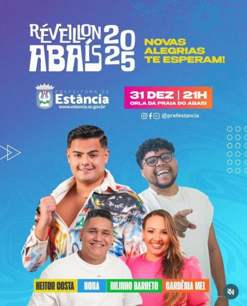 Heitor Costa, Nona, Bilinho Barreto e Gardênia Mel - Réveillon Abaís 2025