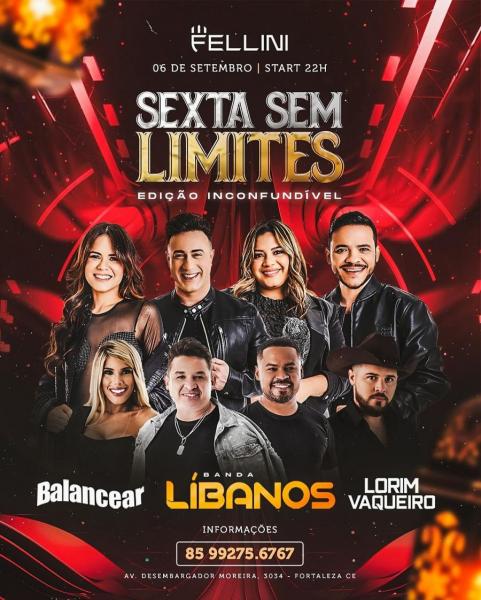 Banda Líbanos, Balancear e Lorim Vaqueiro - Sexta sem Limites