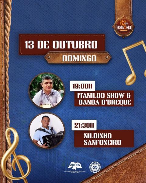 Itanildo Show & Banda D´Breque e Nildinho Sanfoneiro - 62ª Festa do Boi 2024