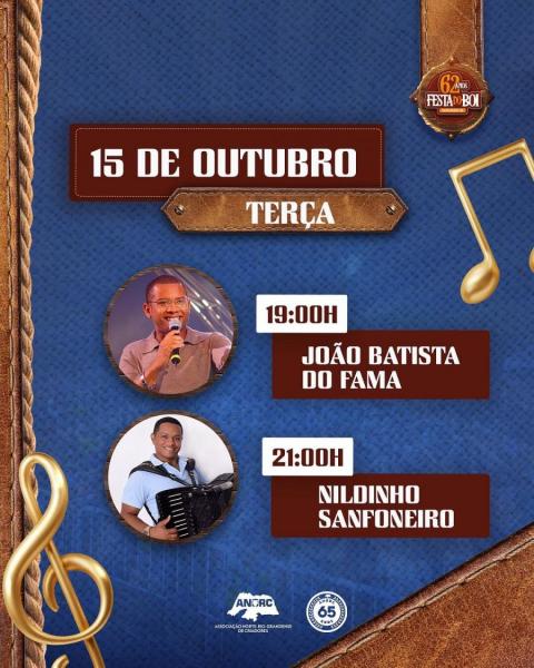 João Batista do Fama e Nildinho Sanfoneiro - 62ª Festa do Boi 2024
