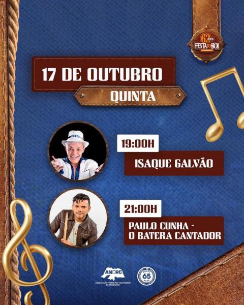 Isaque Galvão e Paulo Cunha - 62ª Festa do Boi 2024