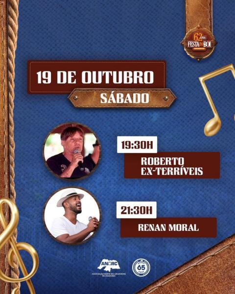 Roberto Ex-Terríveis e Renan Moral - 62ª Festa do Boi 2024