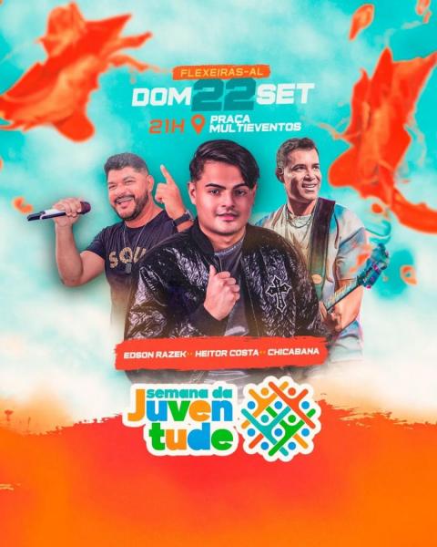 Heitor Costa, Edson Razek e Chicabana - Semana da Juventude