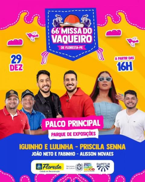 Iguinho & Lulinha, Priscila Senna, João Neto & Fabinho e Alisson Novaes - 66ª Missa do Vaqueiro