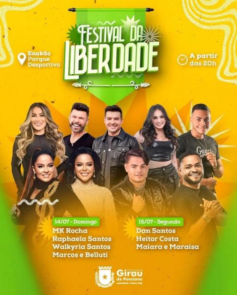 Mk Rocha, Raphalea Santos, Walkyria Santos e Marcos & Belluti - Festival da Liberdade