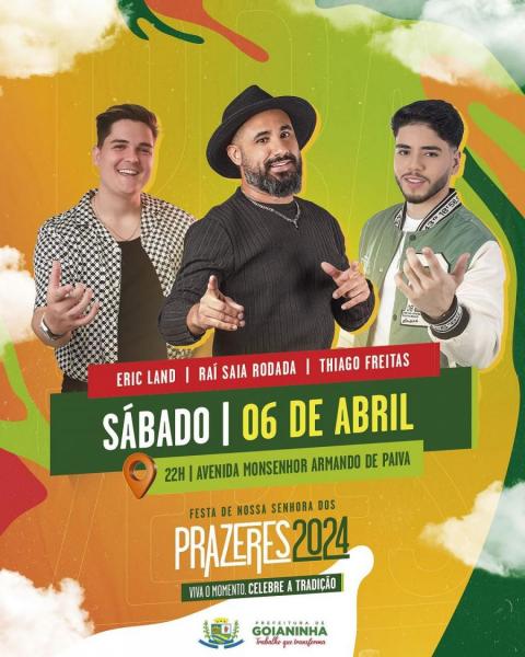 Raí Saia Rodada, Eric Land e Thiago Freitas