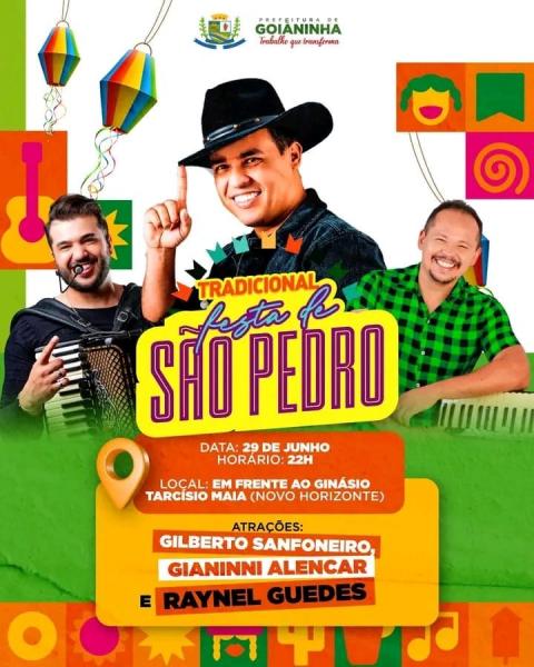 Raynel Guedes, Giannini Alencar e Gilberto Sanfoneiro - São Pedro