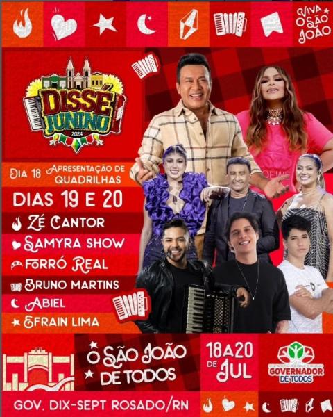 Zé Cantor, Samyra Show e Forró Real - Dissé Junino
