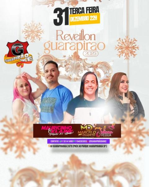 Maurinho & Elaine, Marcelo Duarte e Juliana Pessoa - Réveillon Guarapirão 2025