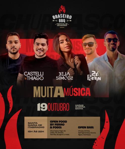 Castelli & Thiago, Bela Simoes e Zé Pretin - Muita Música - Braseiro BBQ