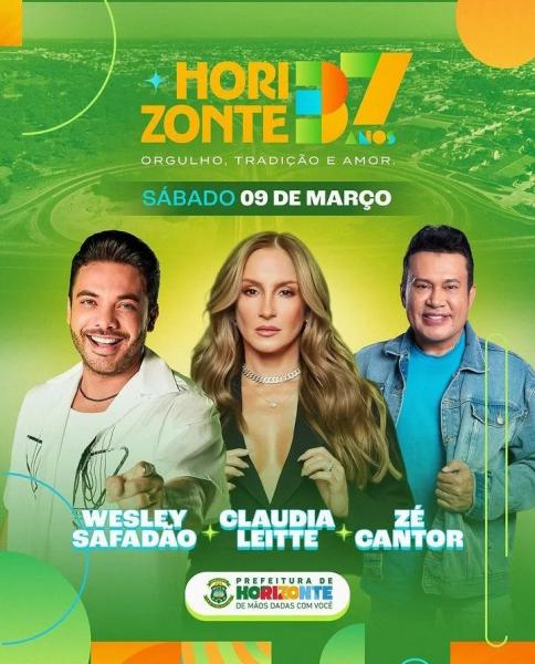 Wesley Safadão, Claudia Leitte e Zé Cantor