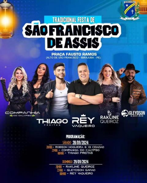 Rey Vaqueiro, Gleydson Gavião e Rakline Queiroz - Festa de São Francisco de Assis