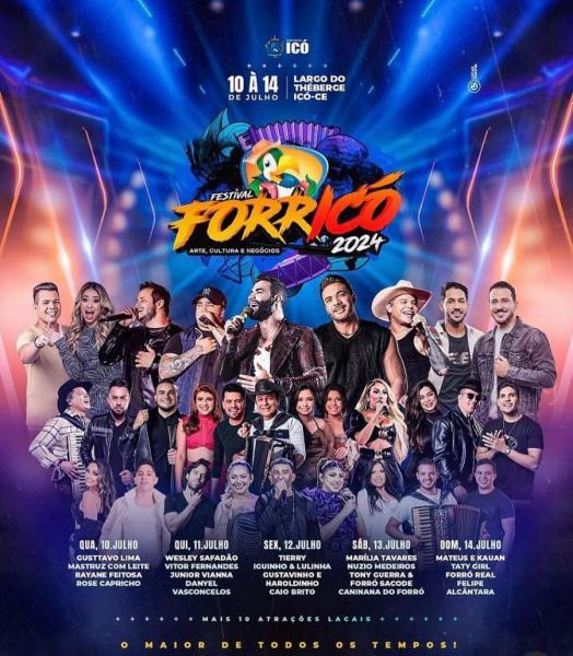 Marília Tavares, Núzio Medeiros, Tony Guerra & Forró Sacode e Caninana do Forró - Forricó 2024