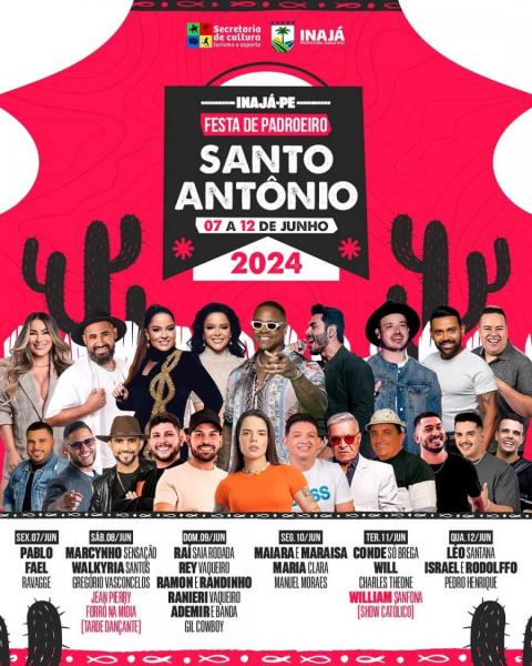 Raí Saia Rodada, Rey Vaqueiro, Ramon & Randinho, Ranieri Vaqueiro e Ademir & Banda - Santo Antônio