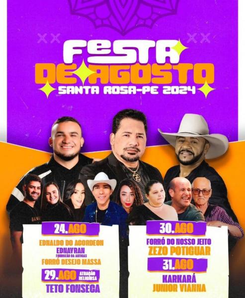 Ednaldo do Acordeon, Ednayran e Forró Desejo Massa - Festa de Agosto