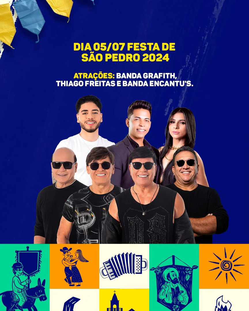 Banda Grafith, Thiago Freitas e Banda Encantu´s - São Pedro
