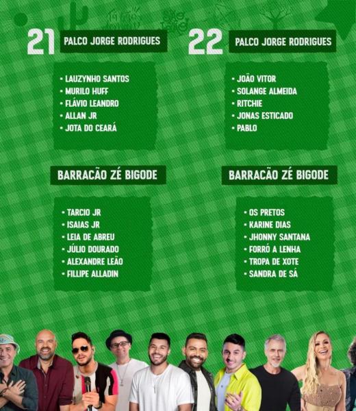 Tarcio Jr., Isaias Jr., Leia de Abreu, Júlio Dourado, Alexandre Leão e Fillipe Alladin