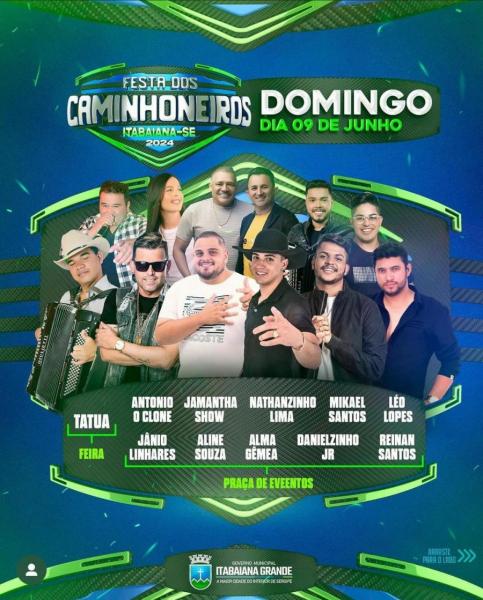 Jânio Linhares, Aline Souza, Alma Gêmea, Danielzinho Jr e Reinan Santos - Festa dos Caminhoneiros