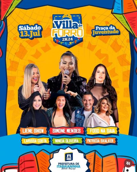 Liene Show, Simone Mendes, Fogo na Saia, Larissa Costa, Nineia Oliveira e Patricia Skalker - Villa do Forró 2024