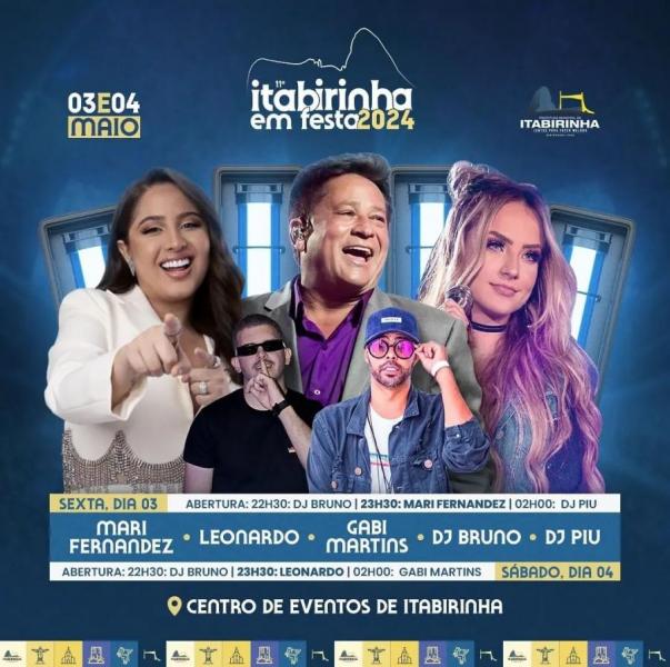 Dj Bruno, Leonardo e Gabi Martins - 11º Itabirinha em Festa