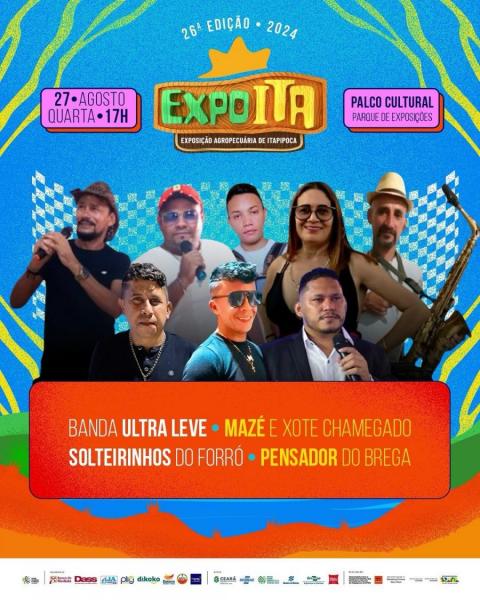 Banda Ultra Leve, Mazé & Xote,Chamegado, Solteirinho do Forró e Pensador do Brega - 26ª ExpoITA