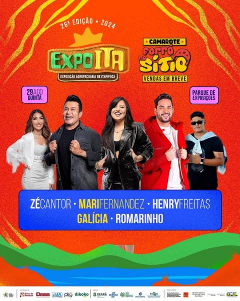 Zé Cantor, Mari Fernandez, Henry Freitas, Galícia e Romadinho - 26ª ExpoITA