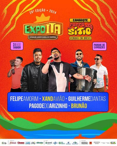 Felipe Amorim, Xand Avião, Guilherme Datnas, Pagode do Arizinho e Brunão - 26ª ExpoITA
