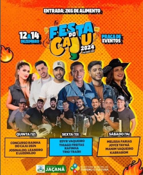 Melissa Farias, Joyce Tayná, Manim Vaqueiro e Kabrabom - Festa do Caju 2024