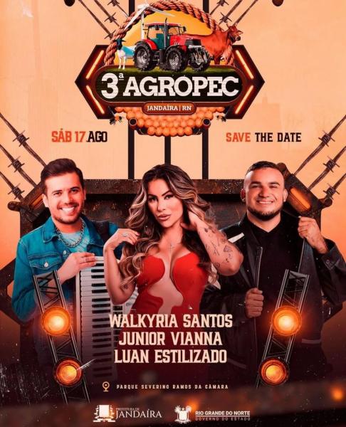 Walkyria Santos, Junior Vianna e Luan Estilizado - 3ª Agropec