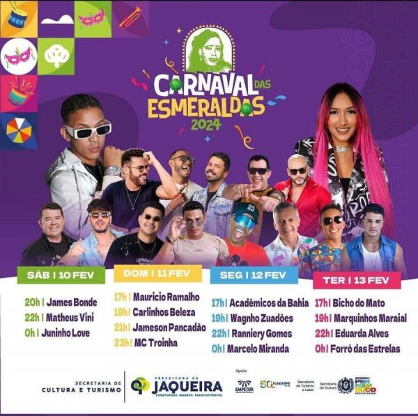 James Bonde, Matheus Vini e Juninho Love - Carnaval das Esmeraldas 2024
