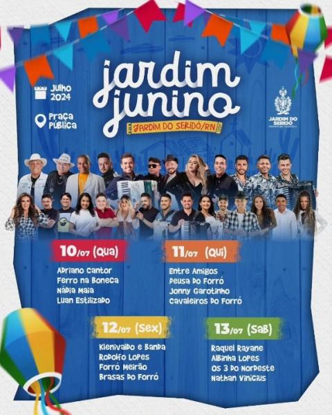 Raquel Rayane, Albinha Lopes, Os 3 do Nordeste e Nathan Vinícius - Jardim Junino