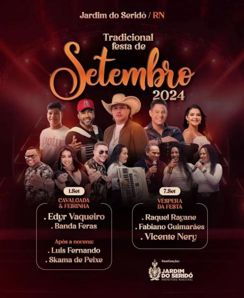 Raquel Rayane, Fabiano Guimarães e Vicente Nery - Festa de Setembro 2024
