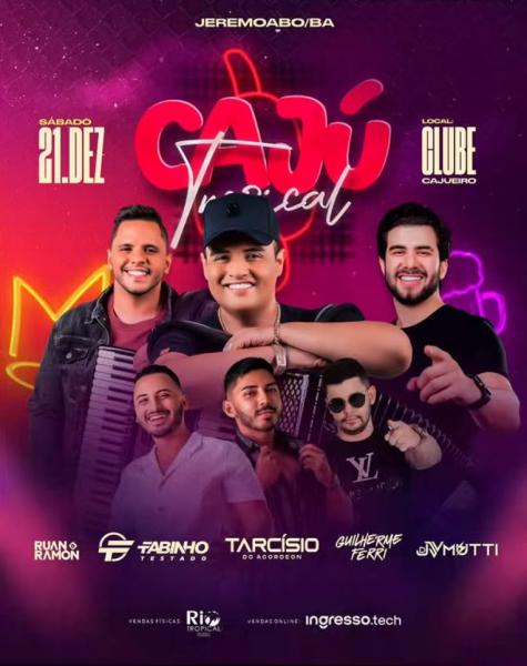 Fabinho Testado, Ruan & Ramon, Tarcísio do Acordeon, Guilherme Ferri e JV Mutti - Cajú Tropical
