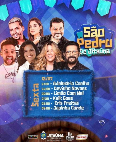 Adelmário Coelho, Devinho Novaes, Limão com Mel, Kaiki Goes, Cris Freitas e Japinha Conde - São Pedro