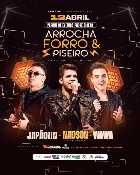 Japãozin, Nadon Ferinha e Wawa - Arrocha, Forró & Piseiro