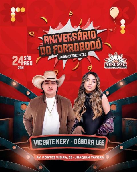 Vicente Nery e Débora Lee - Aniversário do Forróbodó
