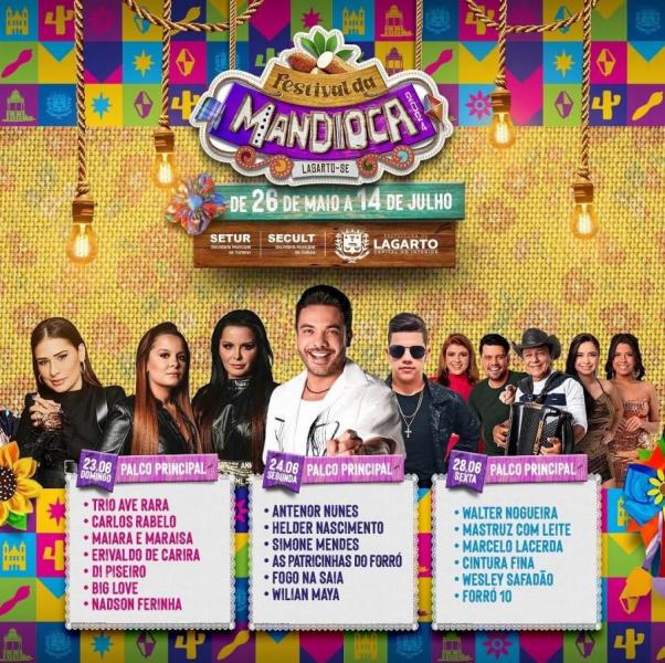 Trio Ave Rara, Carlos Rabelo, Maiara & Maraísa, Eivaldo de Cariri, Di Piseiro, Big Love e Nadson Ferinha - Festival da Mandioca