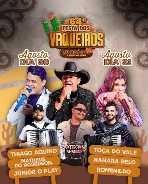 Thiago Aquino, Matheus do Acordeon e Júnior O Play - 64º Festa dos Vaqueiros